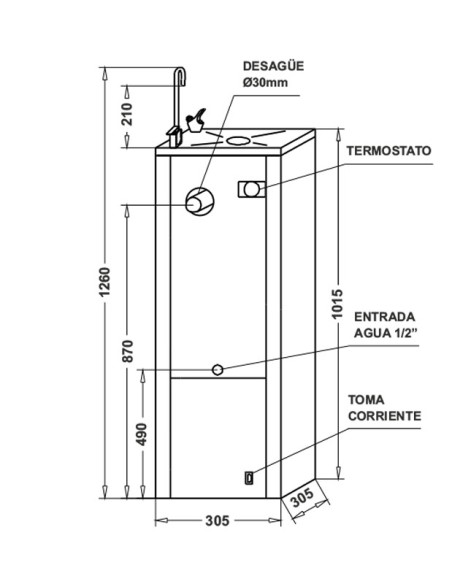 Refrigerador de água Tanex T-6ALV de Canaletas