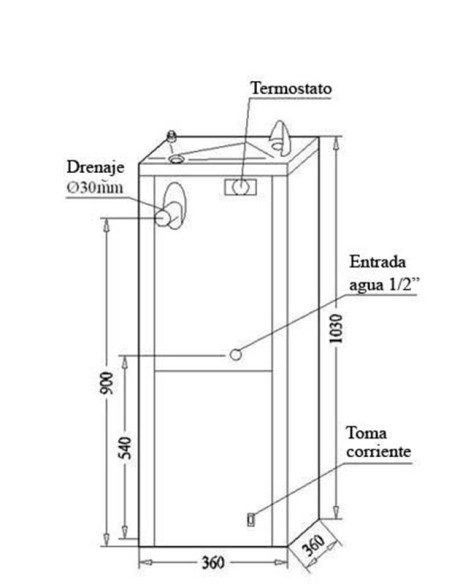 Fonte de água da série 6 por Canaletas