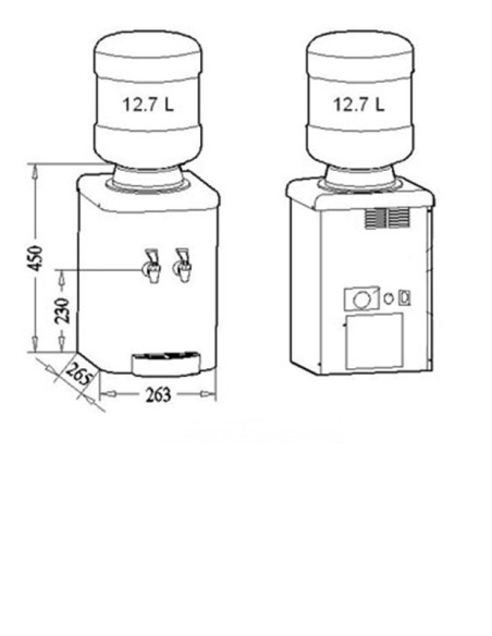 Dispensador de água Canaleta Série 3 M-33