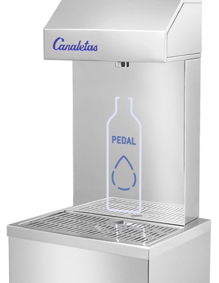 Fonte de água A-88 com pedal duplo Canaletas