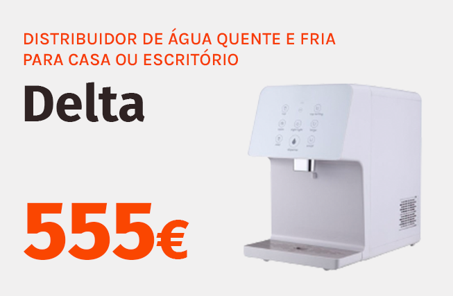 Dispensador de água de mesa para uso doméstico ou comercial