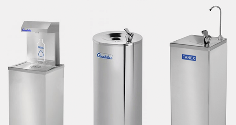 Fuentes de agua metálicas de calidad
